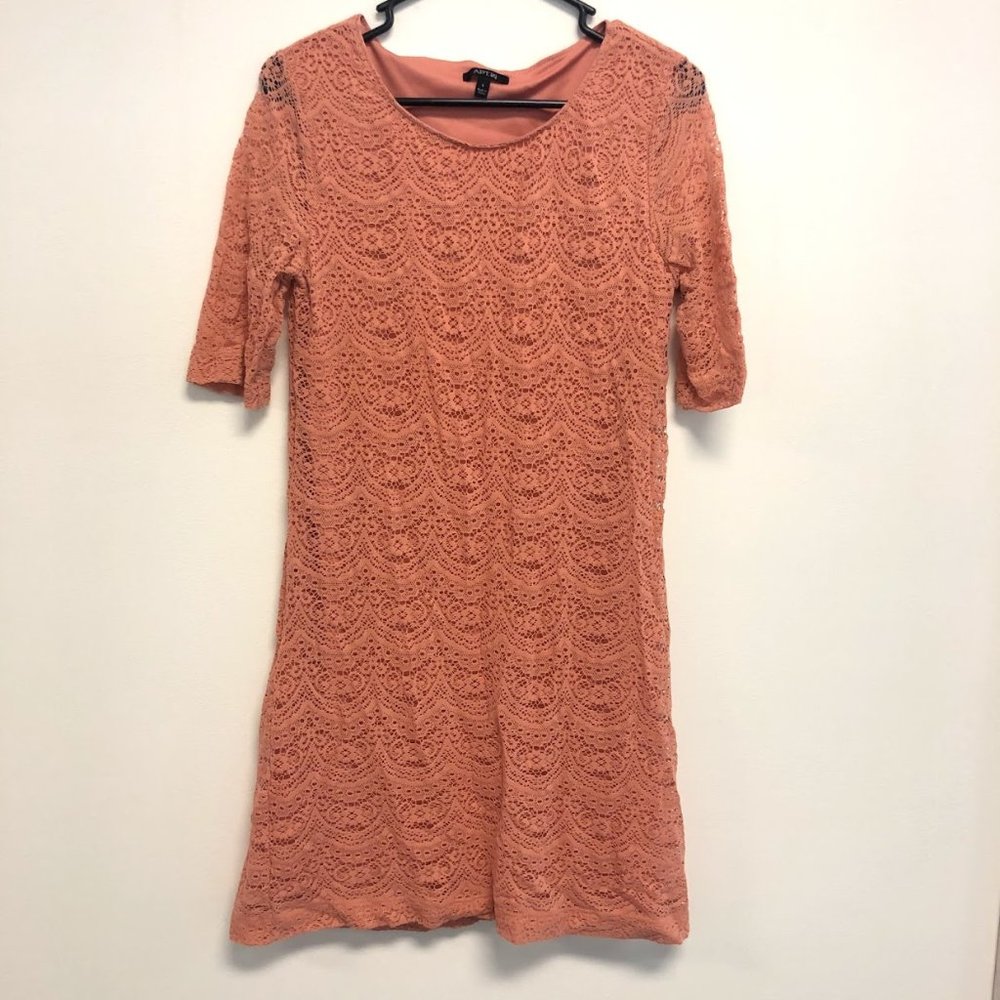 Apt. 9 Peach Lace Dress